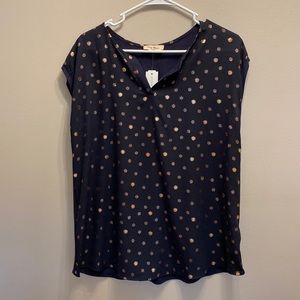 Full Moon Reece Maternity Mixed Material Top